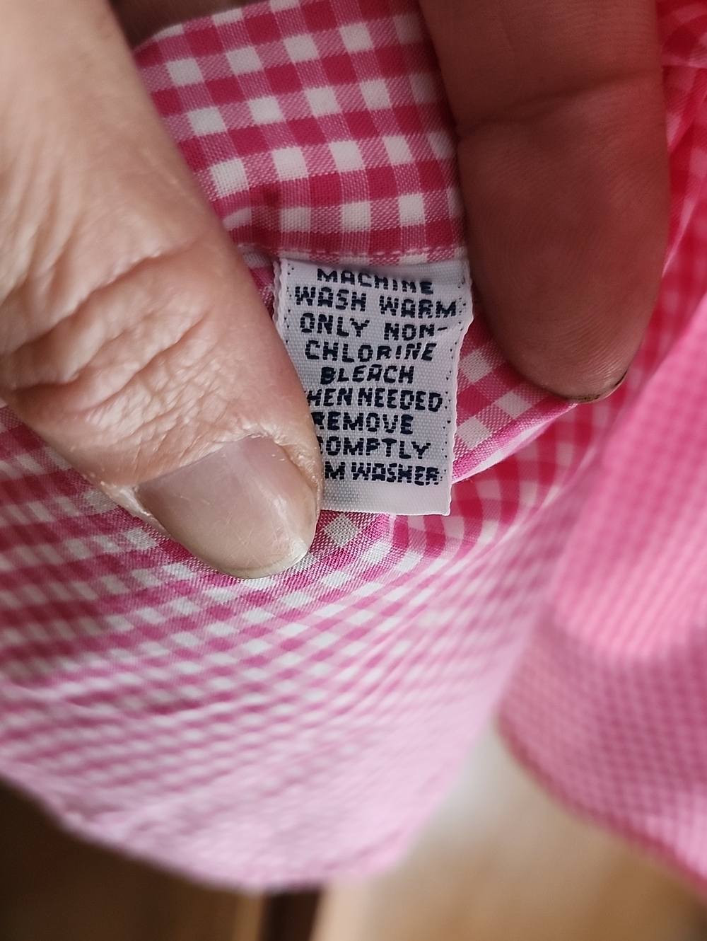 Ralph Lauren Pink Gingham Short-Sleeve Button-Down Shirt XL - Picture 5 of 11